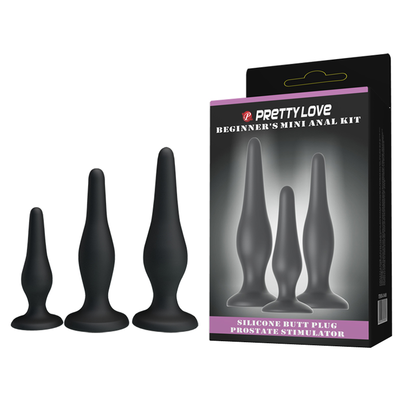 Bộ 3 Phích Cắm Hậu Môn Silicon Pretty Love Mini Anal Kit Tăng Kích Thích