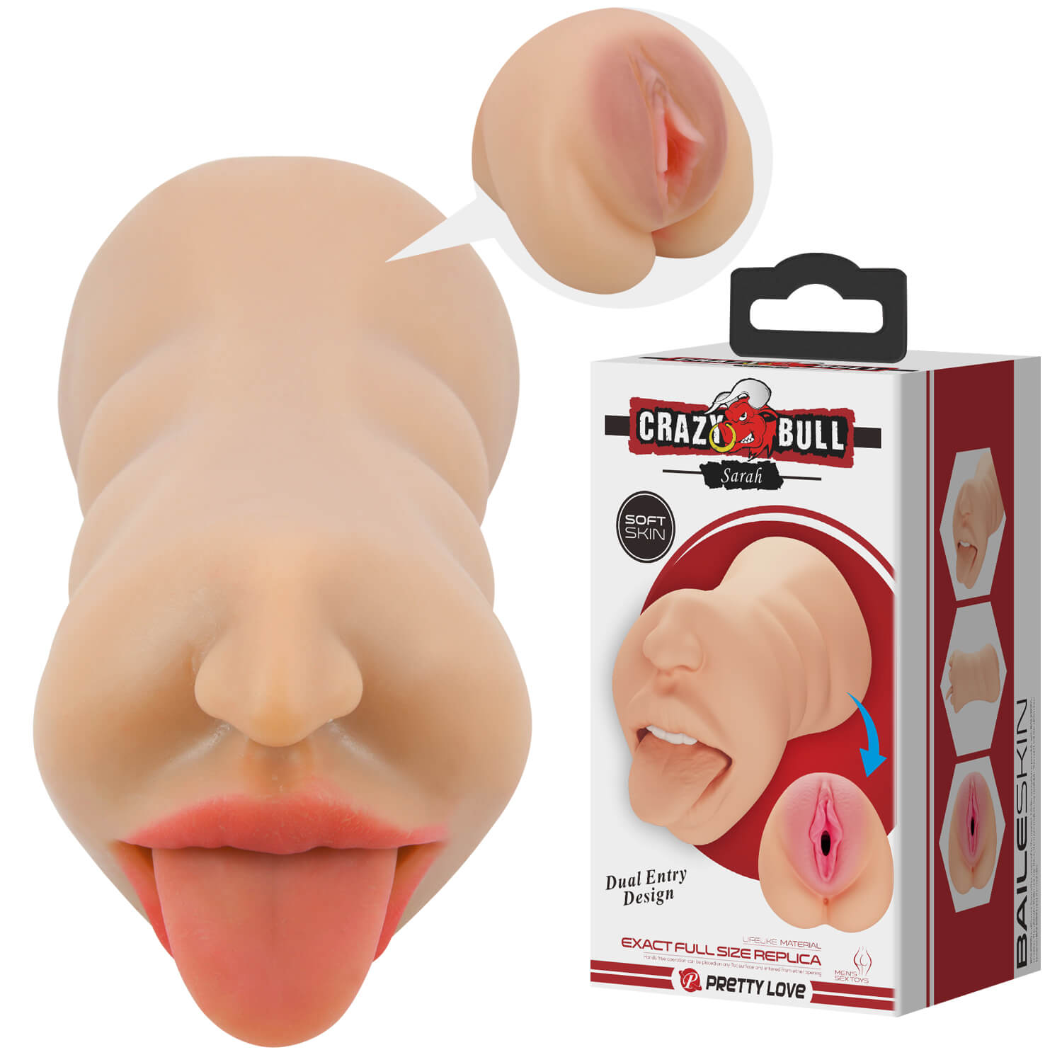 Âm Đạo Giả 2 Đầu Crazy Bull Sarah