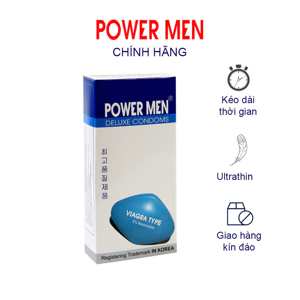 Bao cao su Powermen Viagra